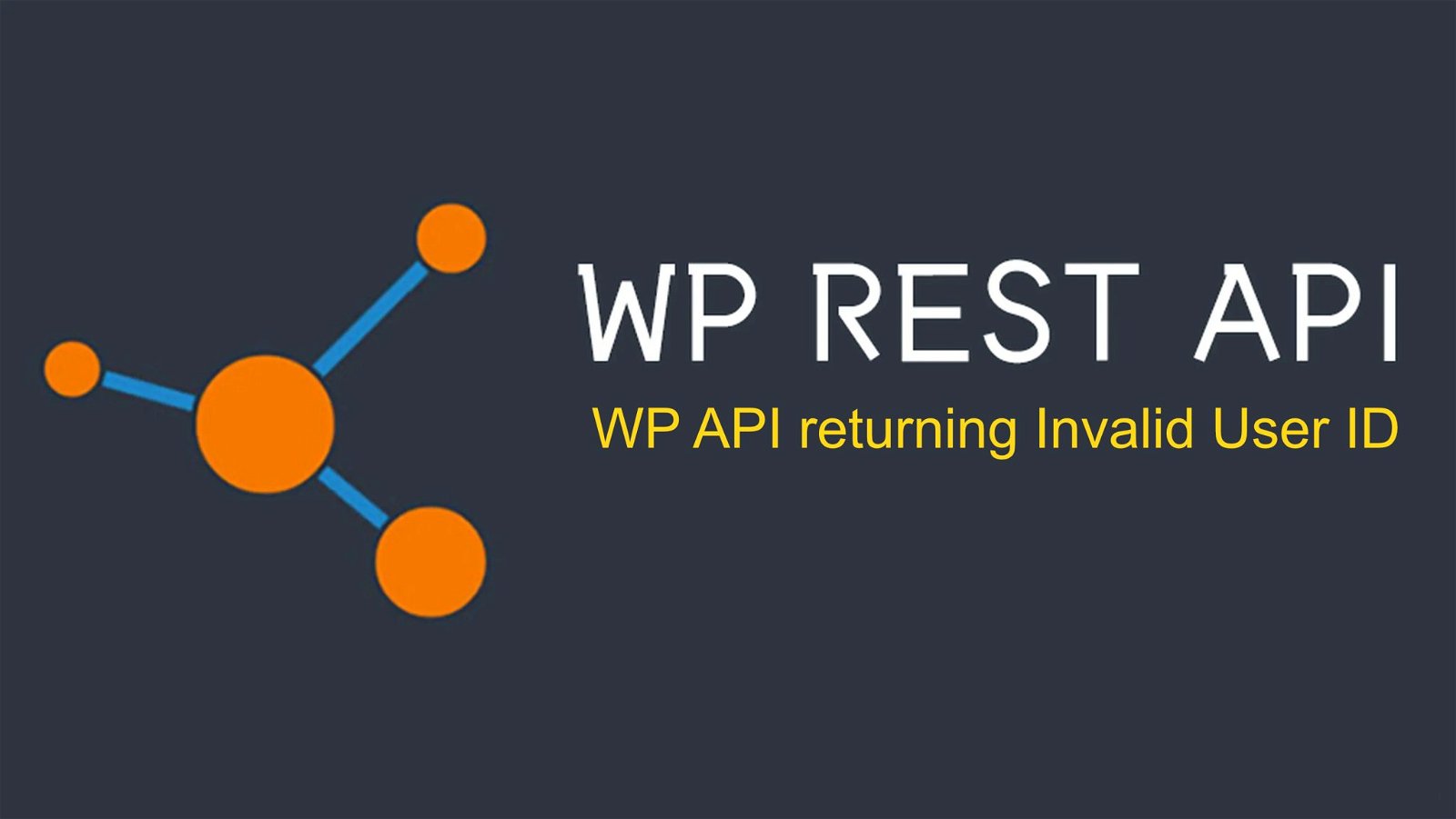 How to Fix the WP API Returning Invalid User Id Issue